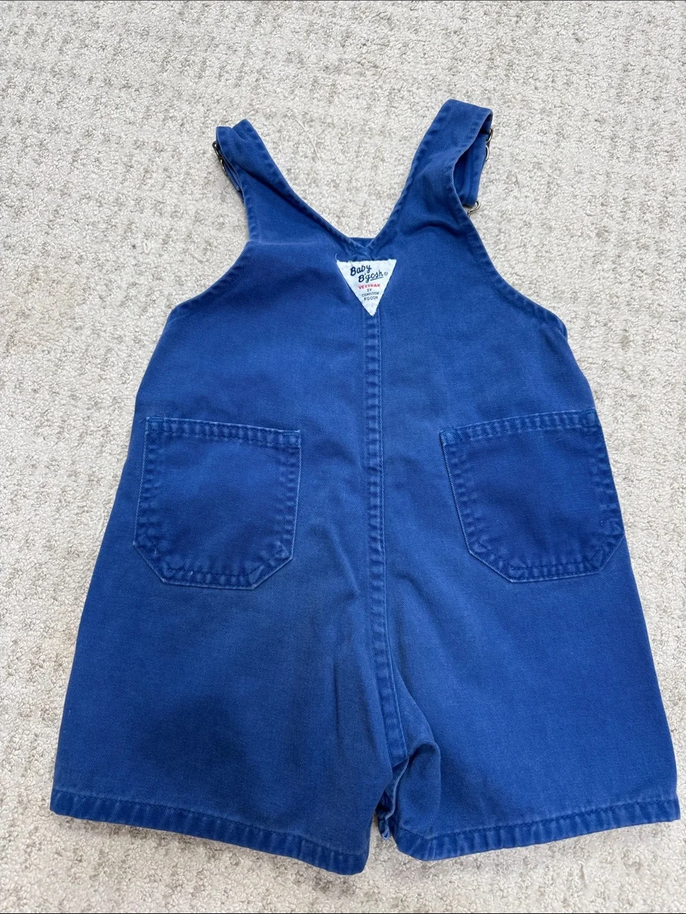 Vintage OshKosh Baby B'Gosh Truck Car Construction Overalls/Shortalls, 24 months